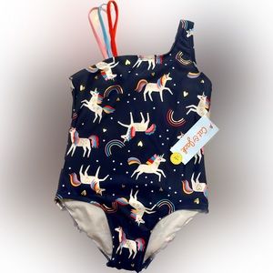 New Unicorn Cat and Jack Swimsuit Size 7/8